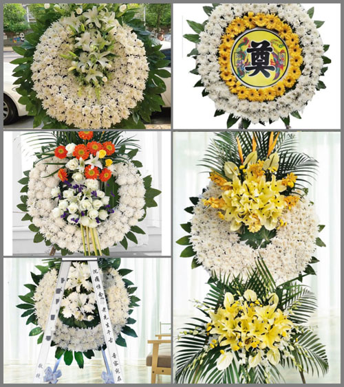 湖北黄石市阳新县排市镇官科村花圈速递
